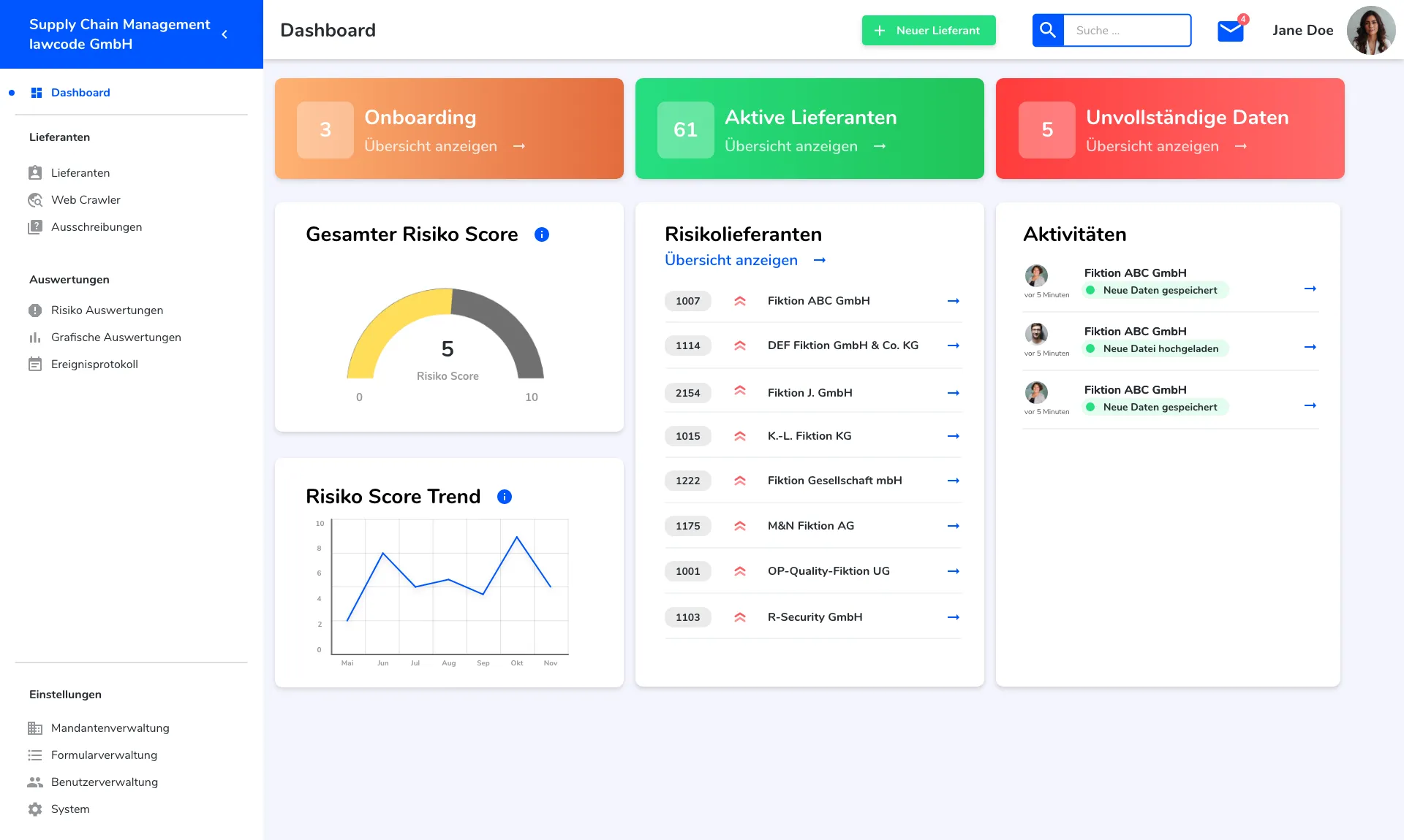 Supply Chain Tool