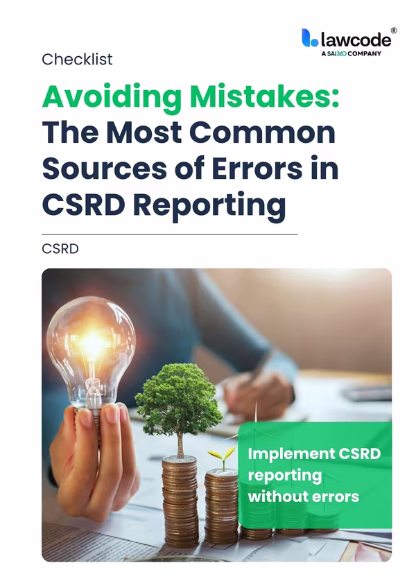Checklist: The most common sources of error in CSRD reporting