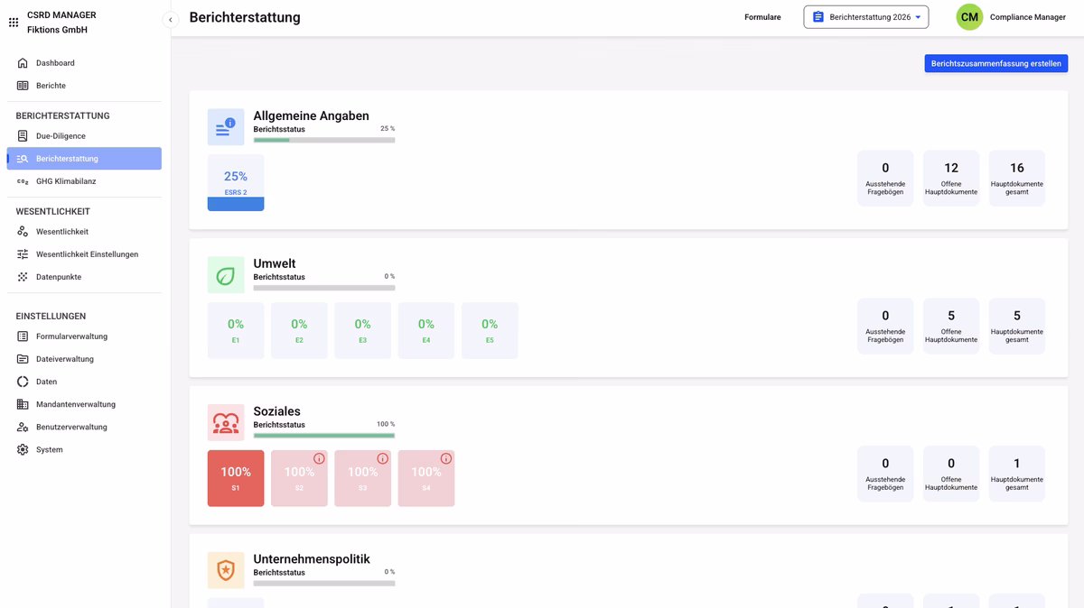 Nachhaltigkeitsreporting (CSRD / VSME)