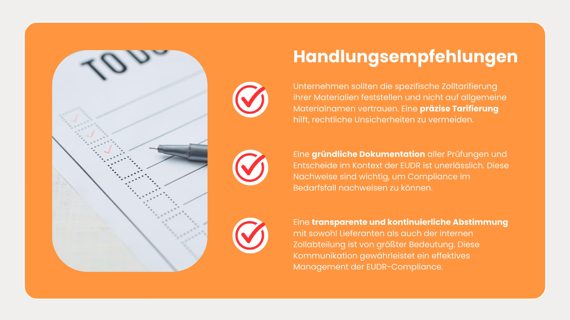 EUDR-Handlungsempfehlungen