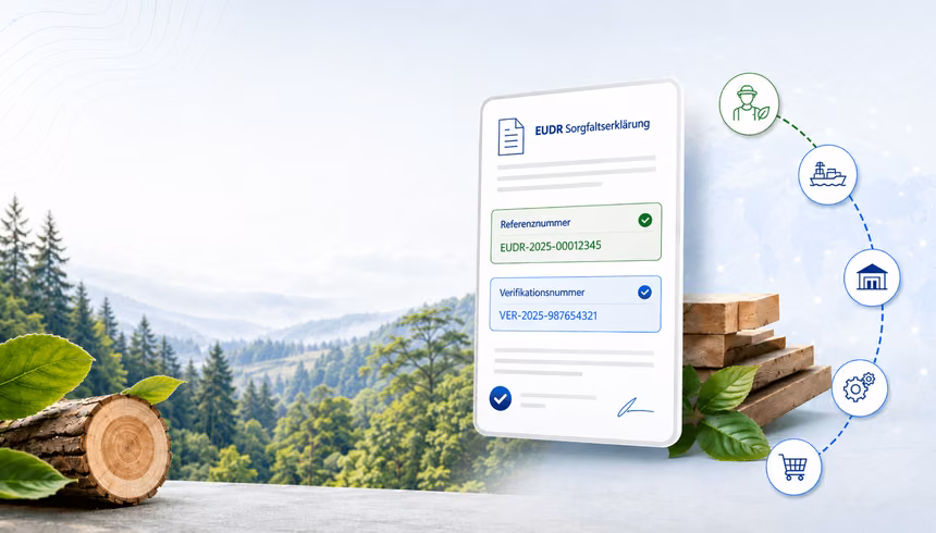 EUDR reference number and verification number: obligations in the supply chain clearly explained