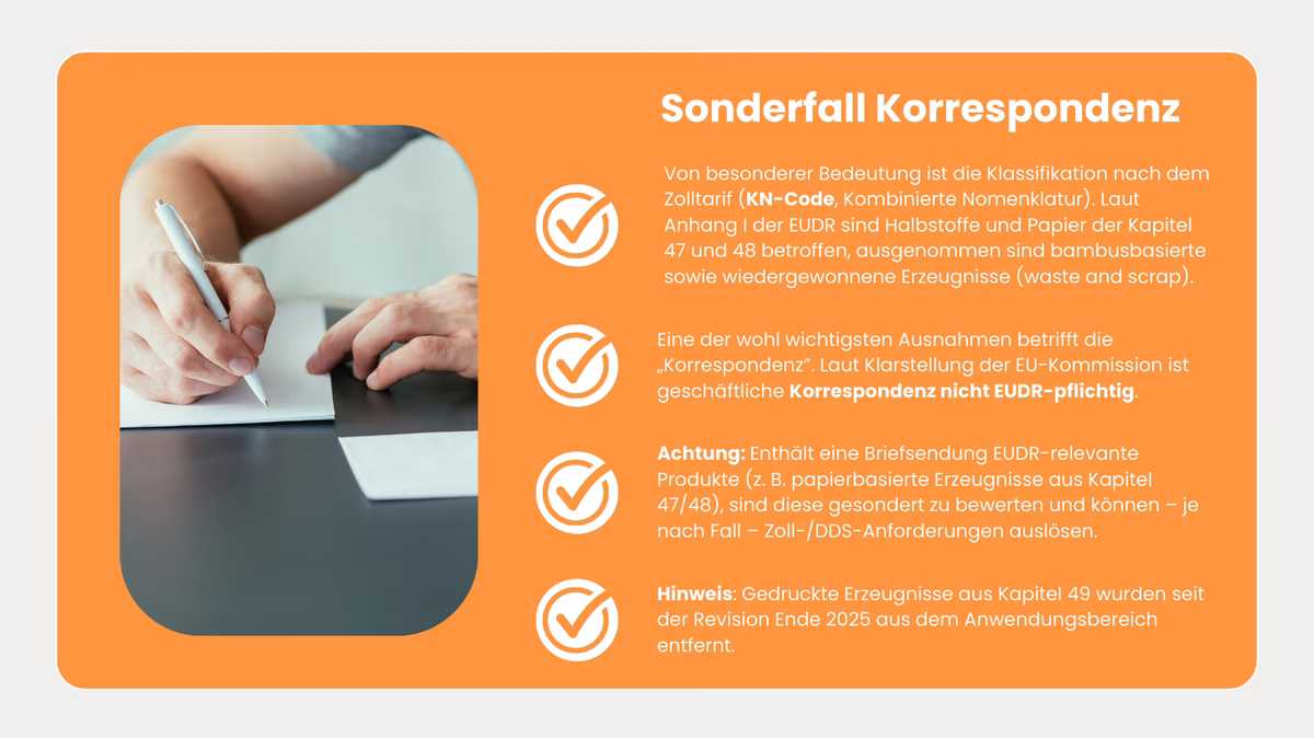 EUDR-Sonderfall-Korrespondenz