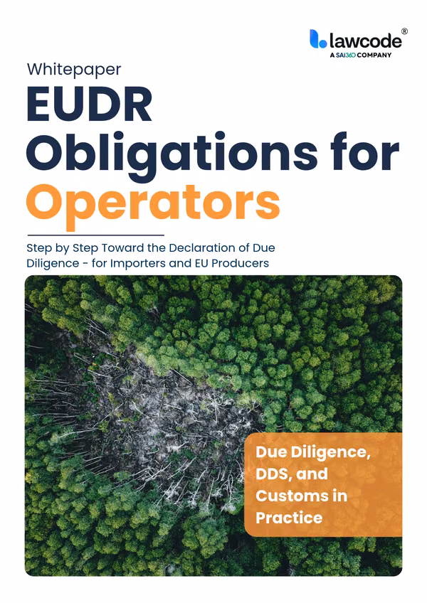 Your Practical Guide to EUDR Obligations for Operators