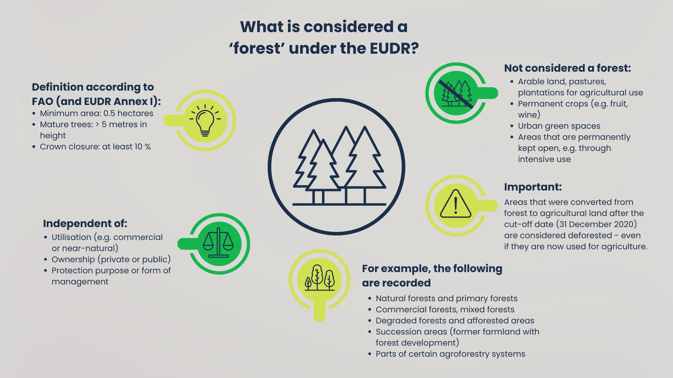 EUDR definition forest