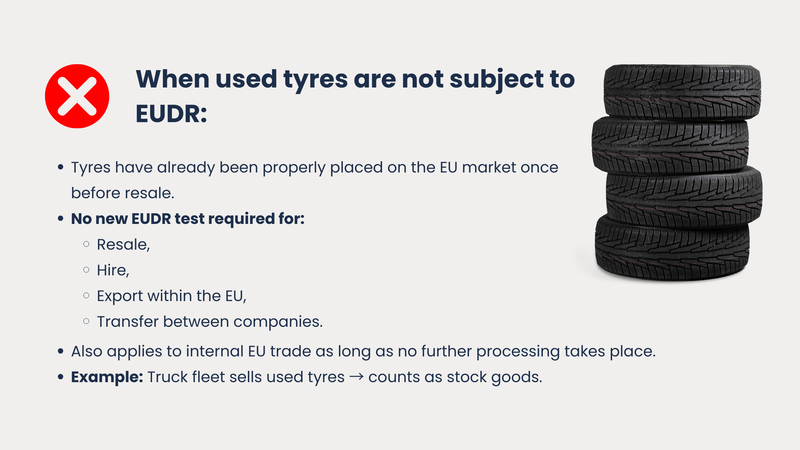 EUDR used tyres