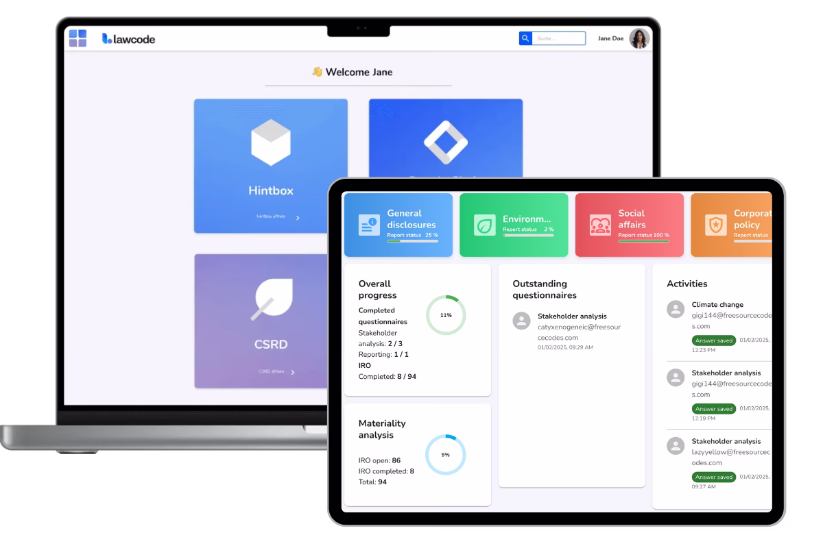 Lawcode Suite - Homepage