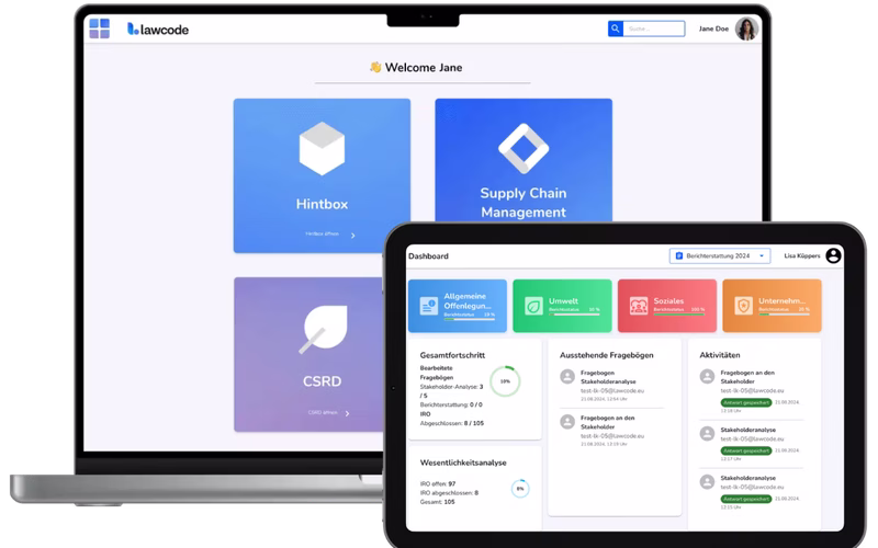 Lawcode Suite - Startseite
