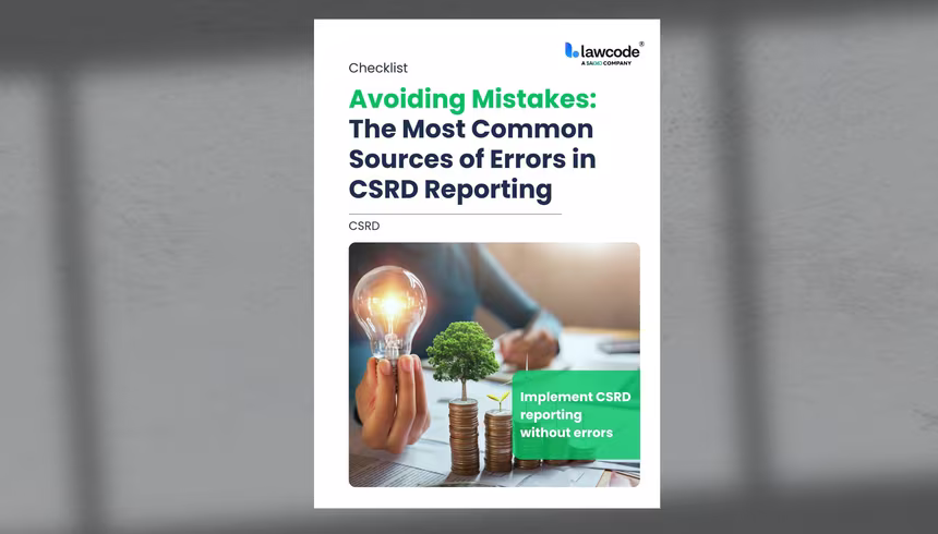 Checklist: The most common sources of error in CSRD reporting