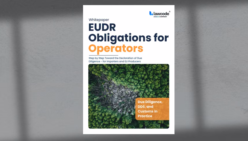Your Practical Guide to EUDR Obligations for Operators