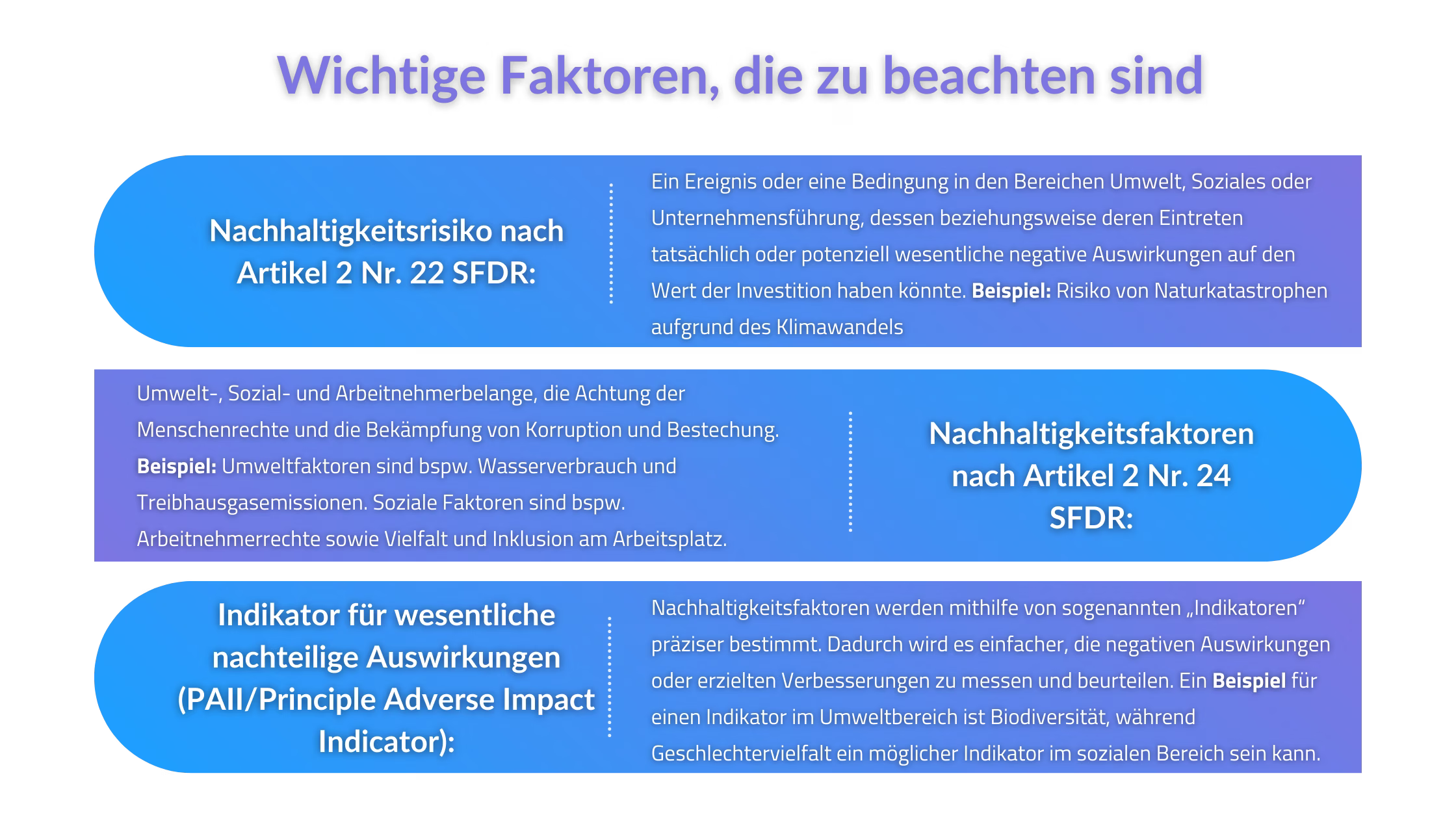SFDR-Faktoren
