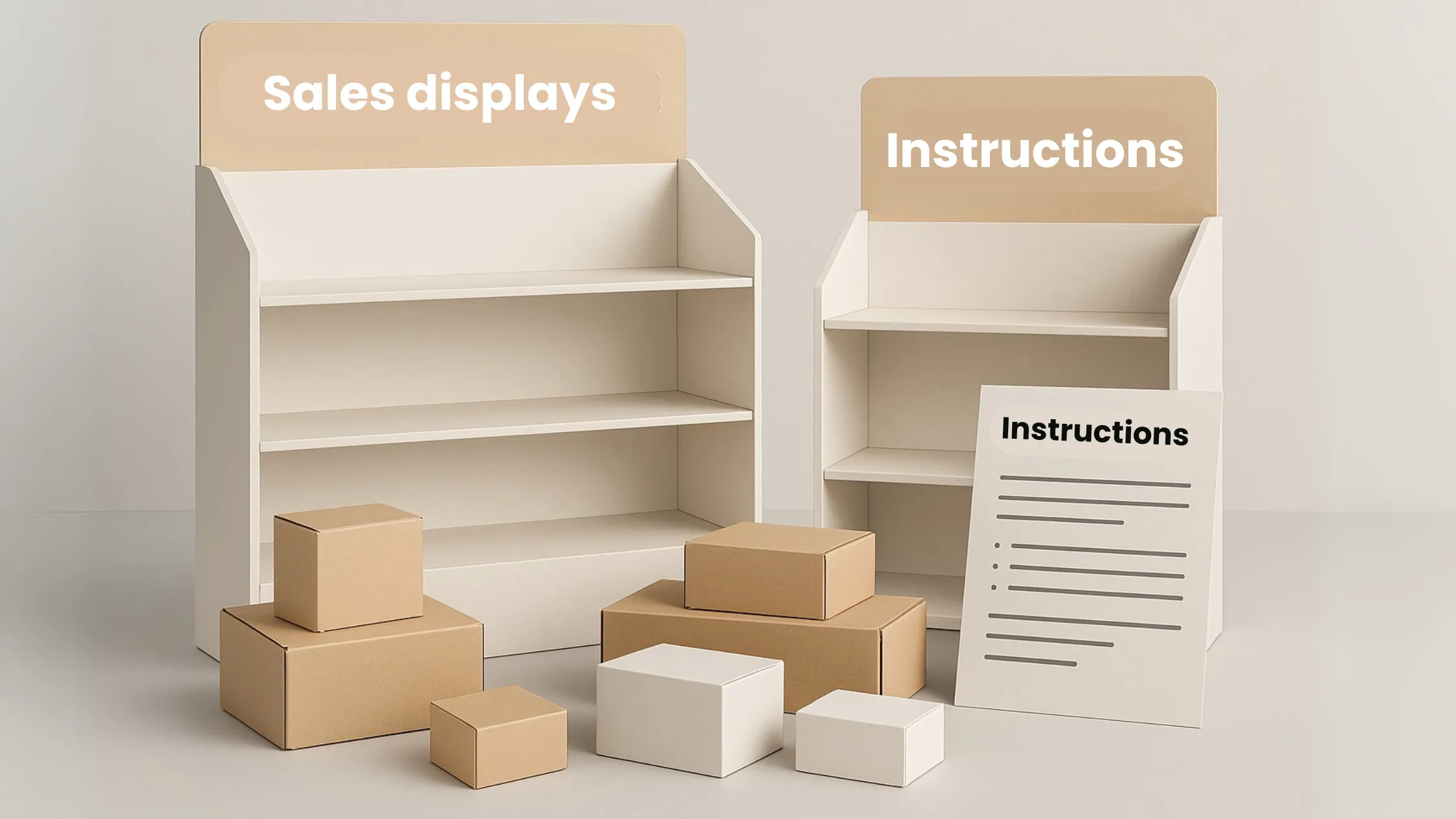 Sales Displays and instructins