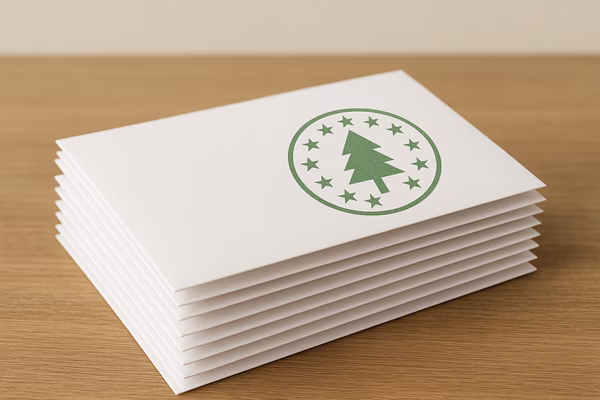 Stapel Briefe mit EUDR-Siegel – Korrespondenz-Ausnahme