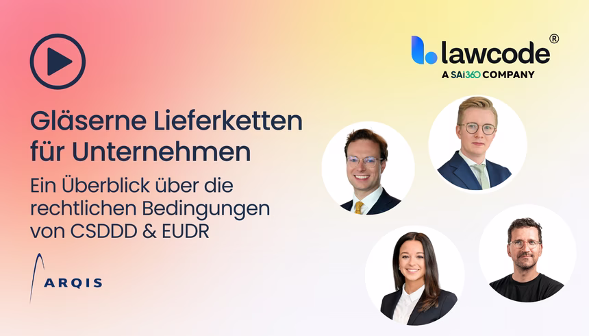 Gläserne Lieferketten für europäische Unternehmen