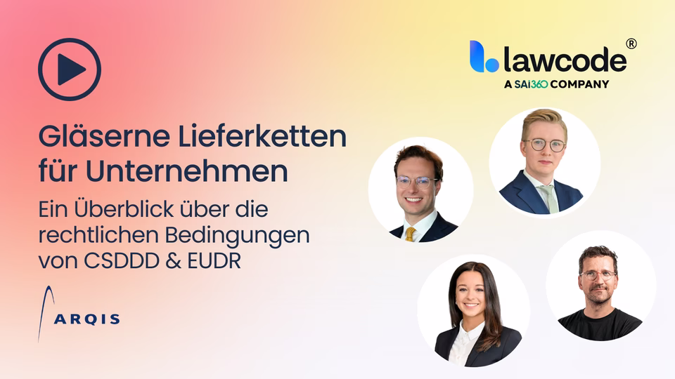 Gläserne Lieferketten für europäische Unternehmen